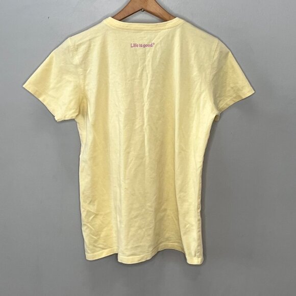 Life is‎ Good Short Sleeve Flip Flop T-shirt- Women's Semi-Fitted S - Picture 3 of 4